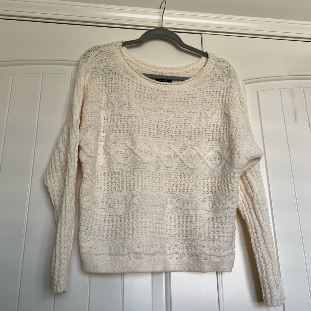 Abercrombie & Fitch - Sweater - Ivory, size small - Picture 3 of 5